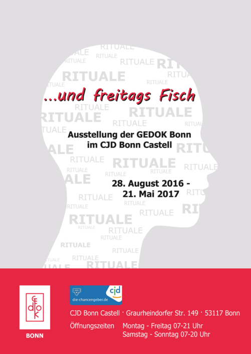 Plakat und freitags Fisch